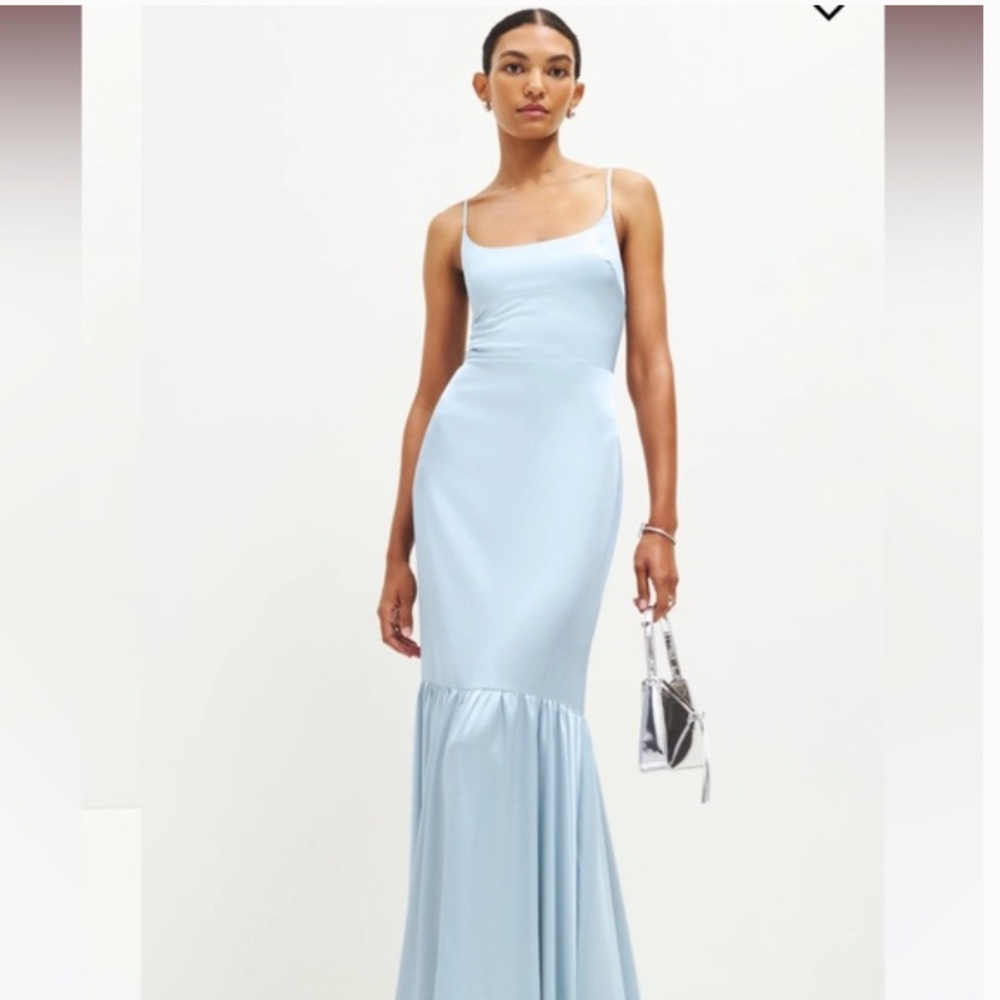Reformation Light Blue Maxi Dress - Picture 3 of 10